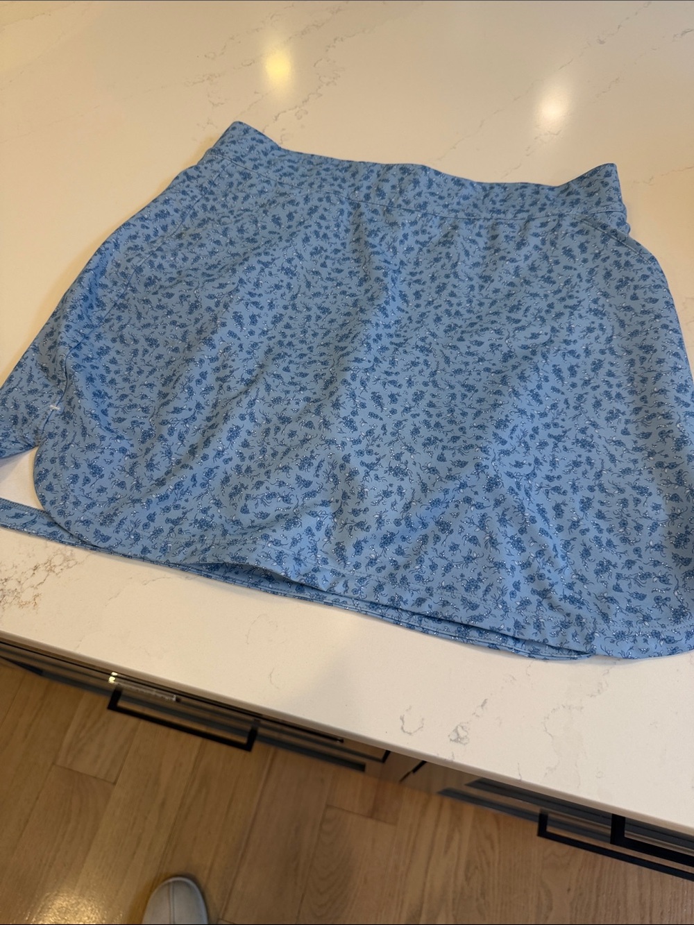Peter Millar Light Blue Floral A-Line Women's golf skort